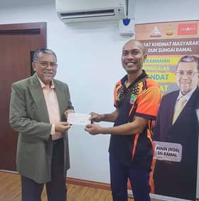 DUN Sungai Ramal salur RM4,000 tampung kos turap jalan di Pangsapuri Sri Tanjung