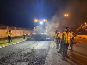 Infrasel teruskan kerja turap jalan di Persiaran Puchong Permai