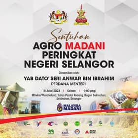 Jualan Agro Madani di Sekinchan esok, tawar produk segar 30 peratus lebih murah