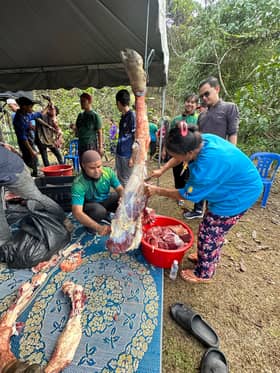 LZS, PKNS rai Aidiladha bersama masyarakat Orang Asli di Hulu Langat