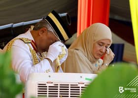 Agong, Permaisuri sebak saksi pentomim tragedi berdarah Lahad Datu