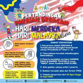 PPAS Klang anjur pertandingan pakaian beragam, e-poster dalam talian