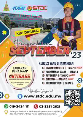 STDC pelawa sertai kursus penyaman udara, fesyen bagi sesi September