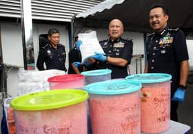 Cops arrest two men, seize drugs worth RM30.6 mln in Perak