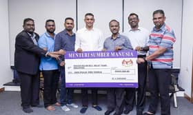 மலேசிய தமிழ் இளைஞர் மணி மன்றத்திற்கு அமைச்சர் சிவகுமார் 50,000 வெள்ளி மானியம்