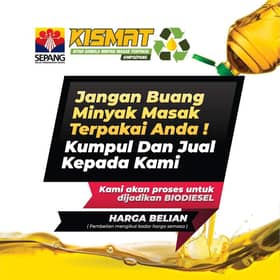 MPSepang tawar beli minyak masak terpakai, peluang penduduk jana pendapatan