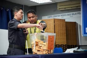 Polis OKU penglihatan antara pengundi awal tunai tanggungjawab