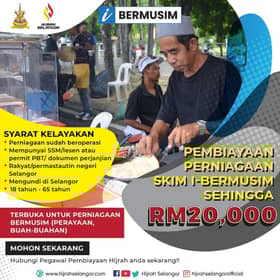 Hijrah tawar pinjaman modal perniagaan sehingga RM20,000