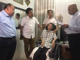 Jurutera MSN Selangor mangsa kemalangan terima sumbangan Kerajaan Negeri