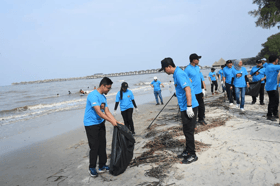 500 kilogram sisa sampah, 782 puntung rokok dikutip di Pantai Bagan Lalang