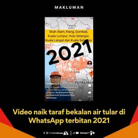 Rakaman tular naik taraf bekalan air terbit 2021