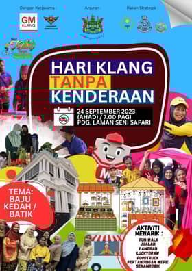 Tema batik warnai Hari Tanpa Kenderaan MPK pada 24 September