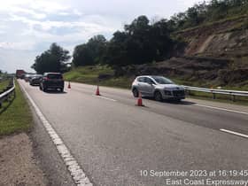 Tanah mendap LPT1 dipercayai berpunca daripada runtuhan cerun tambak