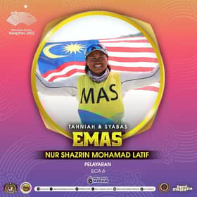 Pelayar wanita sumbang emas pertama negara dalam Sukan Asia