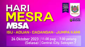 Potongan kompaun terpilih hingga 75 peratus sempena Hari Mesra MBSA esok