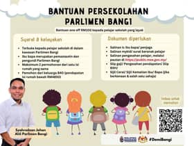 500 pelajar B40 Parlimen Bangi berpeluang mohon bantuan sekolah RM100