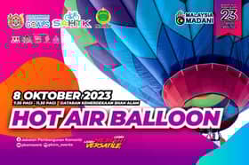 Peluang naik belon udara panas sempena ulang tahun bandar raya MBSA