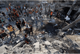 Puluhan penduduk Palestin terbunuh, cedera dalam serangan udara Israel