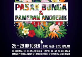 MBSA anjur Pasar Bunga dan Pameran Anggerik mulai 25 hingga 29 Oktober
