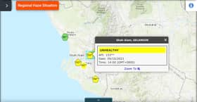 Lima kawasan di Selangor kekal catat IPU tidak sihat setakat 2 petang