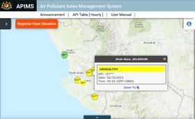 Shah Alam, Klang antara kawasan di Selangor catat IPU tidak sihat takat 9 pagi