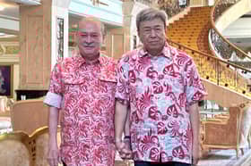 Sultan Ibrahim berangkat berkunjung hormat Sultan Selangor, Sultan Perak