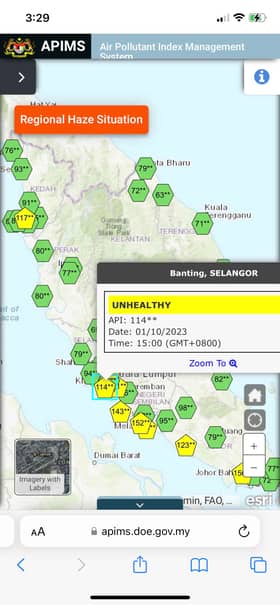 Banting antara kawasan catat IPU tidak sihat