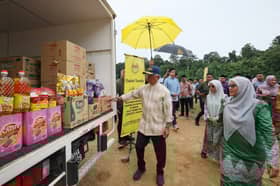 Agong launches forward bases' essential items delivery mission