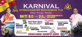 Karnival DUN Dusun Tua Sabtu ini, 500 pengunjung awal terima barangan asas percuma