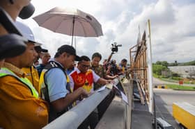 Pasang pam air di Sungai Labu, tangani banjir kilat di persimpangan Kiwa