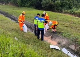 Tindakan pantas LUAS atasi insiden minyak tumpah elak beberapa LRA tercemar