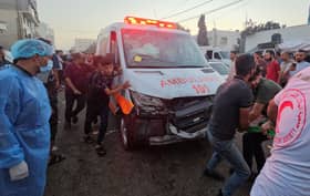 Israeli army opens fire on two ambulances in Gaza strip
