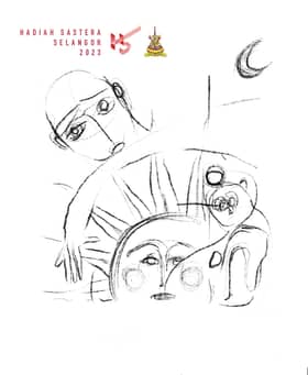 Aduka, dan dunia diam di dalam segaris luka