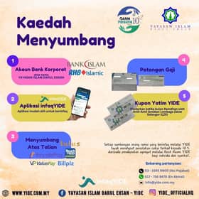 Yide sedia pelbagai kaedah permudah infak