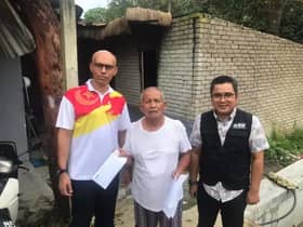 MBI visits victims of house fire, offers cash assistance