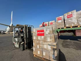 Misi Ops Ihsan selamat mendarat di Mesir, 60 tan barangan keperluan diagih