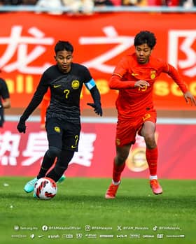 Bola sepak bawah 23 tahun, Harimau Muda menang lawan China