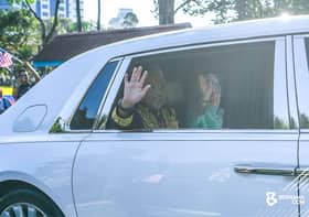 Perarakan penuh warna-warni sambut Agong, Raja Permaisuri di KLIA