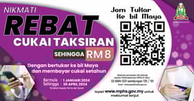 MPHS tawar rebat cukai taksiran hingga RM8 mulai 1 Januari