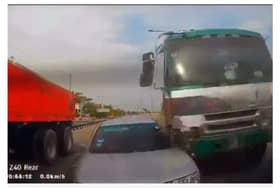 Brek lori rosak, rempuh enam kenderaan di simpang lampu isyarat