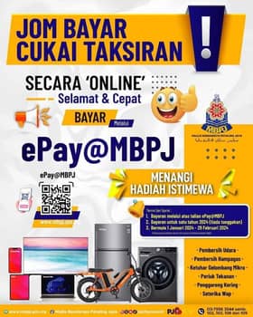 Kempen bayar cukai taksiran dalam talian, MBPJ tawar banyak hadiah menarik