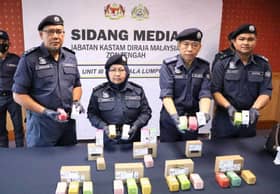 Sorok dadah nilai RM1.22 juta dalam kotak kosmetik, warga Perancis ditahan di KLIA