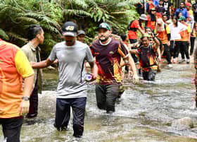 Raja Muda tinjau Hutan Simpan Ulu Selangor, lokasi lindung ikan di Sungai Chiling