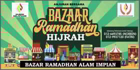 Yayasan Hijrah tawar 50 tapak sewa bazar Ramadan di Shah Alam