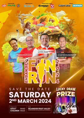 Dua ekor kambing antara hadiah cabutan bertuah larian santai