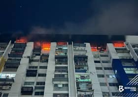 Fire at Sri Sabah flats believed due to wiring problems — JBPM