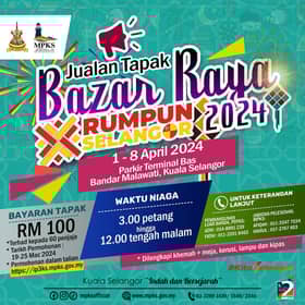 MPKS tawar tapak bazar raya serendah RM100, terhad 60 penjaja