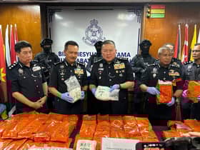 Kondominium jadi stor dadah, 145 kilogram syabu, heroin dirampas