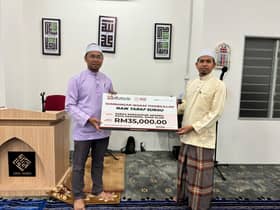 PWS serah sumbangan wakaf fisabilillah RM35,000 bantu naik taraf surau