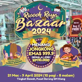 Berbelanja di GM Klang, peluang bawa pulang jongkong emas lebih RM10,000